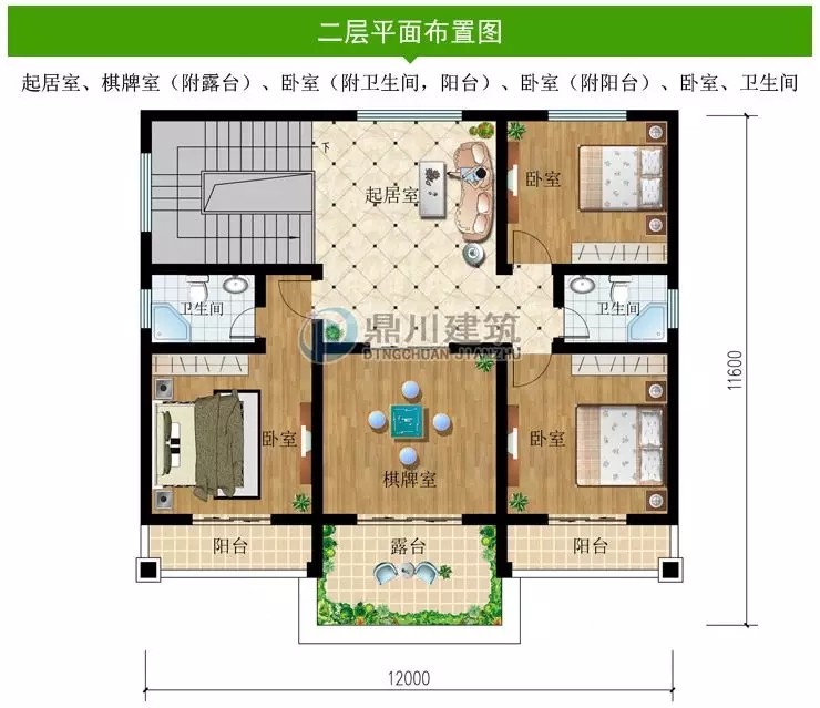 12×11.6米，25萬建二層農村別墅，戶型好到全家人都滿意！
