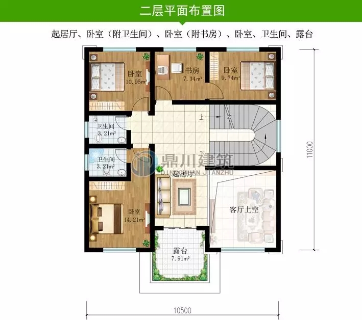 農(nóng)村歐式三層復(fù)式帶露臺小別墅，造型經(jīng)典又時(shí)尚（含平面圖）
